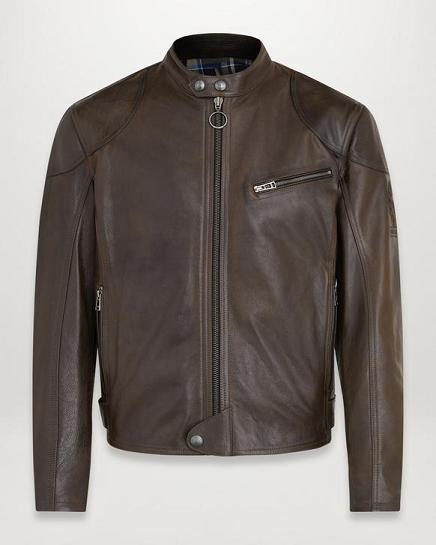 Veste Moto Cuir Belstaff Homme Supreme Noir Marron France ID7906451